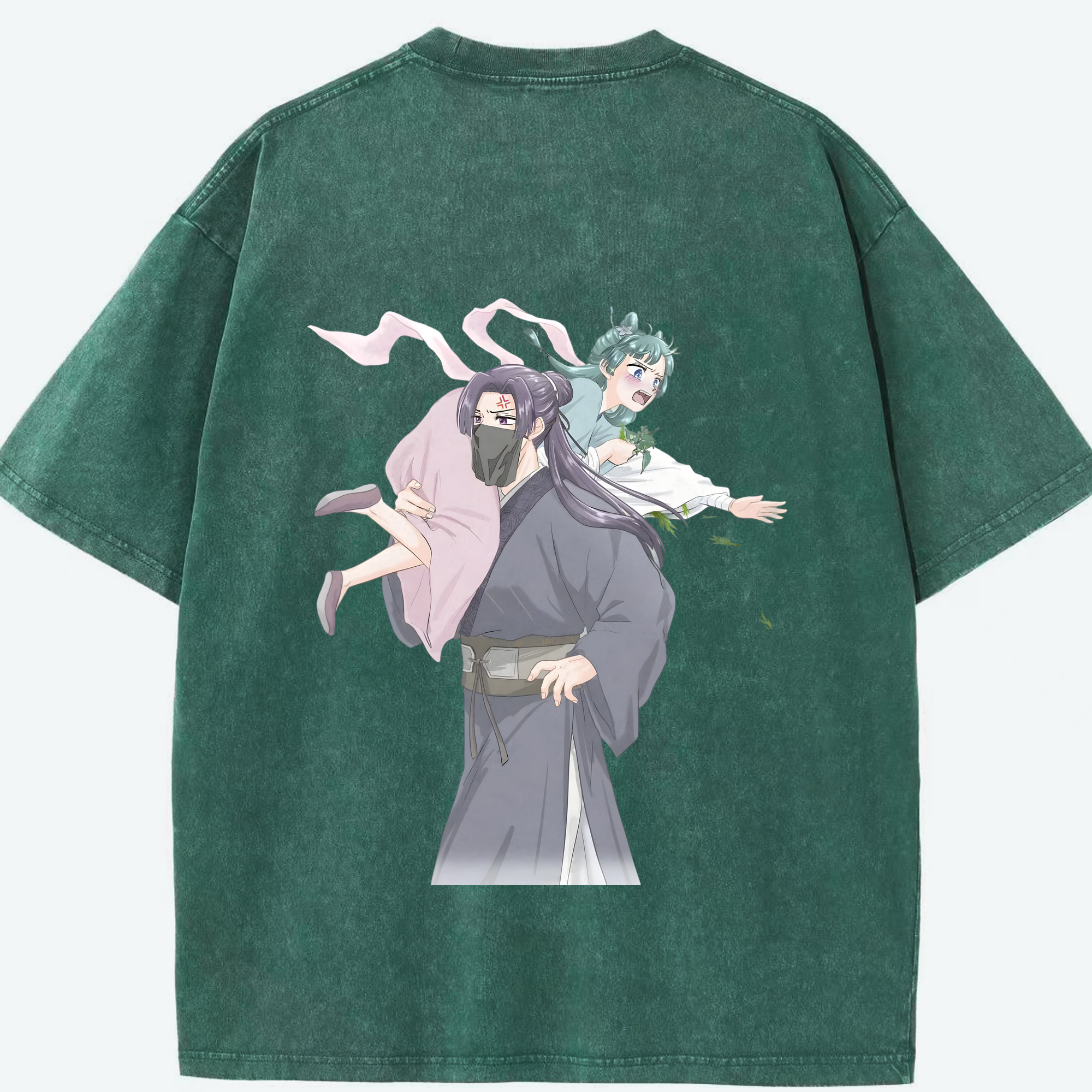 （画像用） 薬屋のひとりごと The Apothecary Diaries 綿100% ヴィンテージ風 半袖Tシャツ（背面プリント）